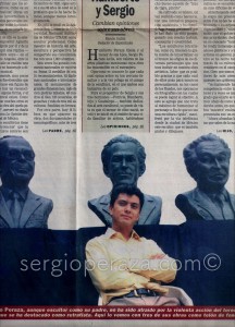 De Tal Palo, Tal Astilla: Humberto Peraza Ojeda (Padre) sobre Sergio Peraza Avila (Hijo) en la Prensa