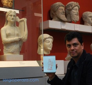 Dibujando en el British Museum