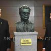 Develación del busto del líder obrero Fidel Velázquez Sánchez por el Presidente de México: Obra de Sergio Peraza 2016 Fotos Cortesía de la CTM - Confederación de Trabajadores de México