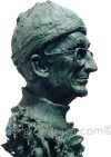 Busto Jacques-Yves Cousteau – 1997 Cousteau Perfil Sergio Peraza Artista Escultor