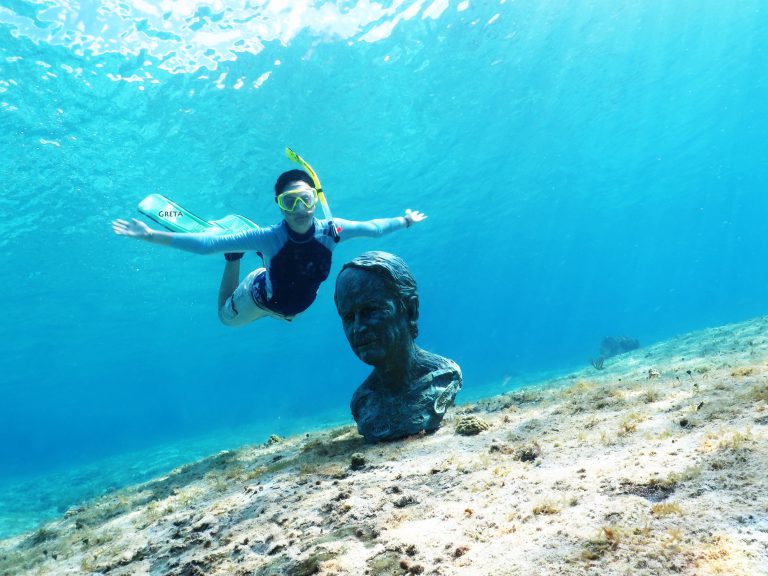 Fotos de esculturas Subacuáticas Isla de Cozumel Quintana Roo Sergio
